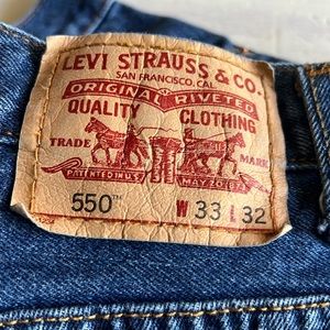 Levis 550 Relaxed Fit 33x32